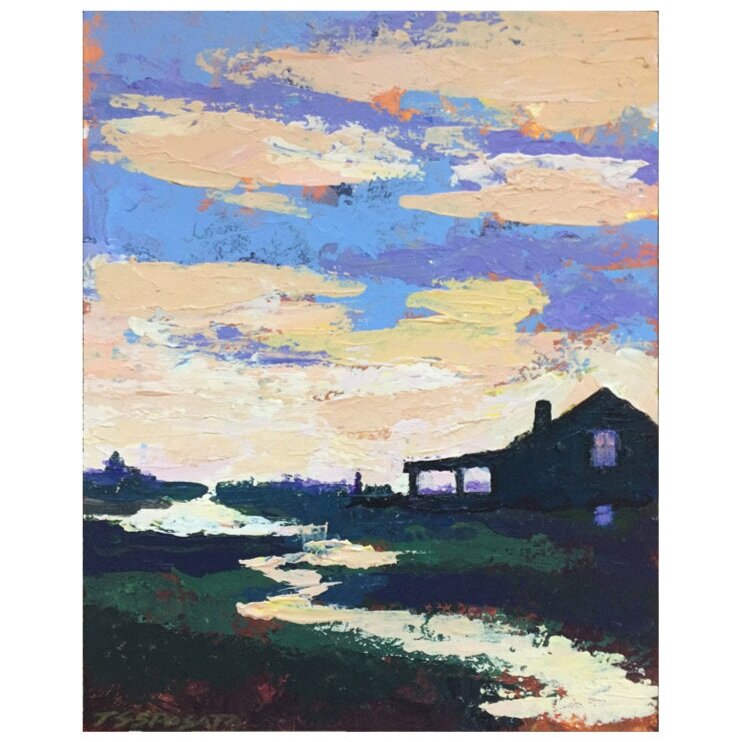 Creamsicle Sky - 8"x 10"