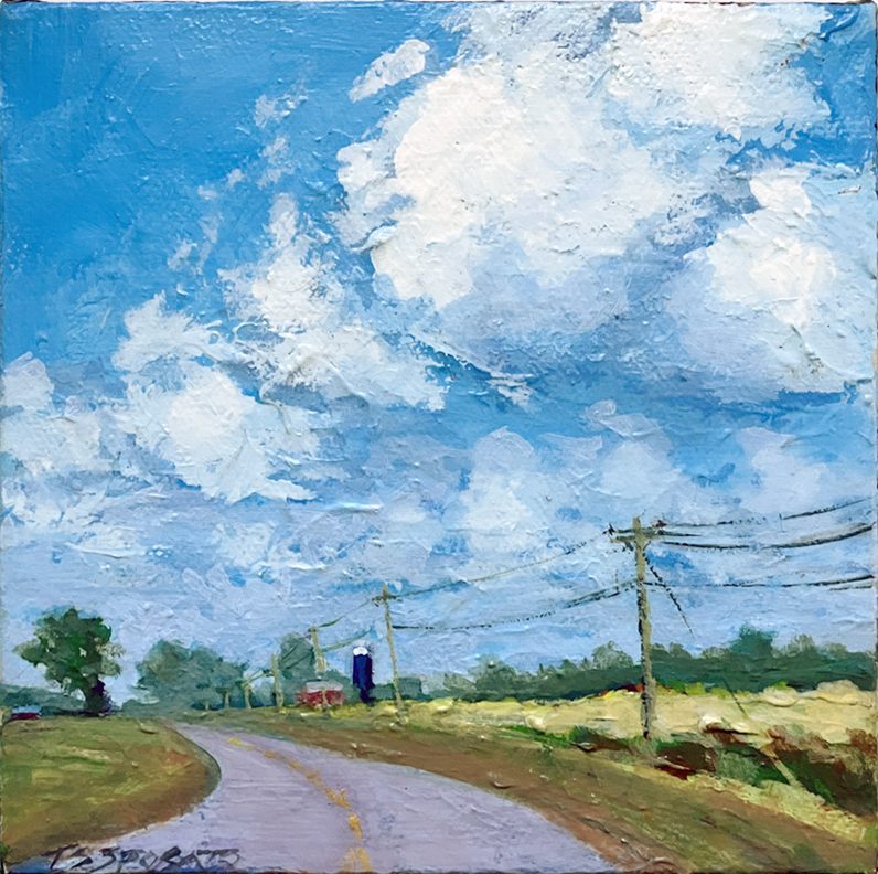 Marching Clouds - 6”x 6”