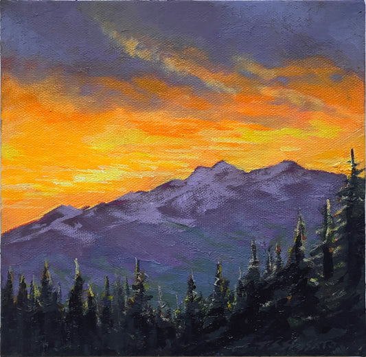 Sun Storm - 8" x 8"